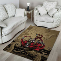 Danish Empire Area Rug Denmark Norway Union And Kraken - Wonder Print Shop
