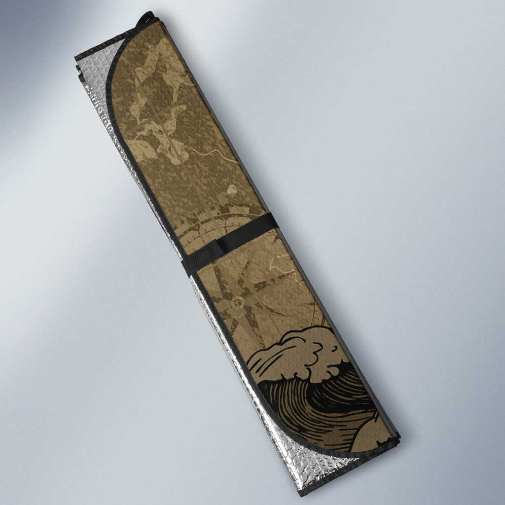 Danish Empire Auto Sun Shade Denmark Norway Union And Kraken - Wonder Print Shop