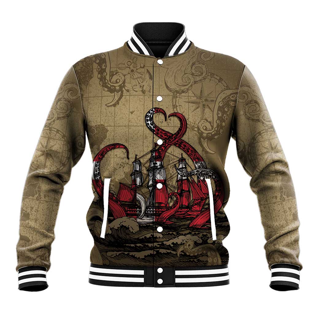 Danish Empire Baseball Jacket Denmark Norway Union And Kraken - Wonder Print Shop