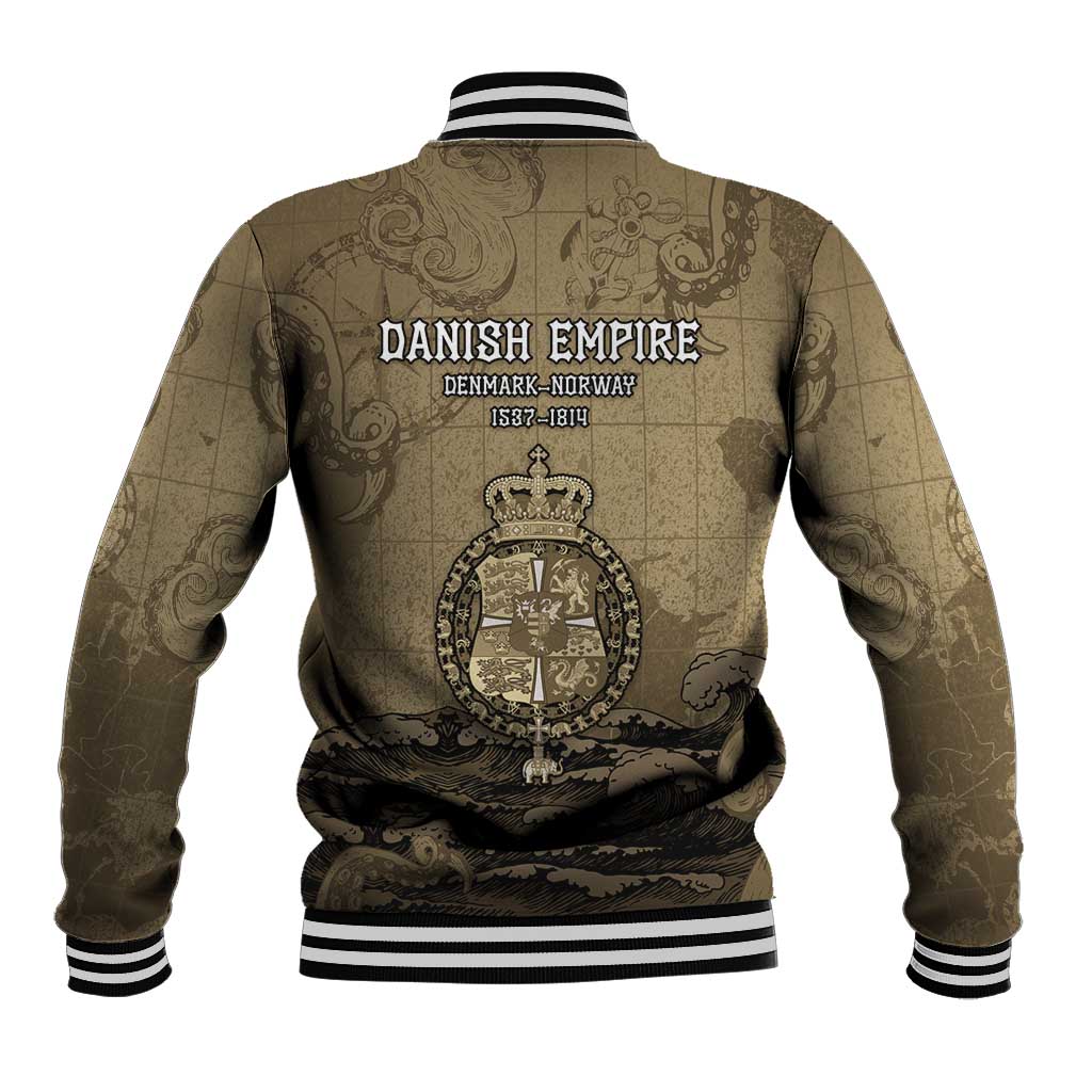 Danish Empire Baseball Jacket Denmark Norway Union And Kraken - Wonder Print Shop