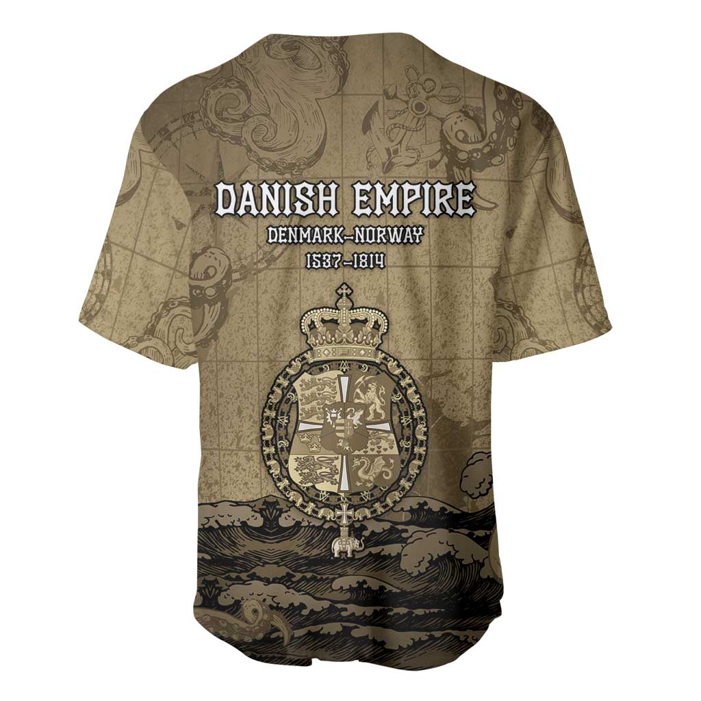 Danish Empire Baseball Jersey Denmark Norway Union And Kraken - Wonder Print Shop