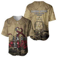 Danish Empire Baseball Jersey Denmark Norway Union And Kraken - Wonder Print Shop