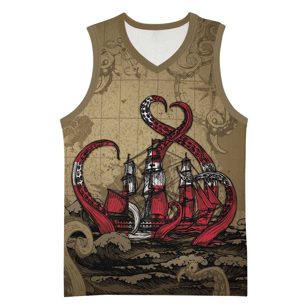 Danish Empire Basketball Jersey Denmark Norway Union And Kraken - Wonder Print Shop