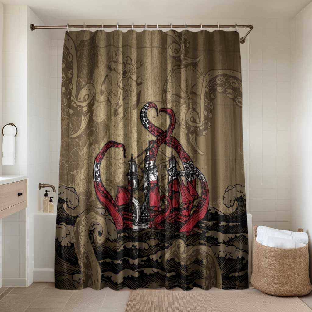 Danish Empire Bathroom Set Denmark Norway Union And Kraken - Wonder Print Shop