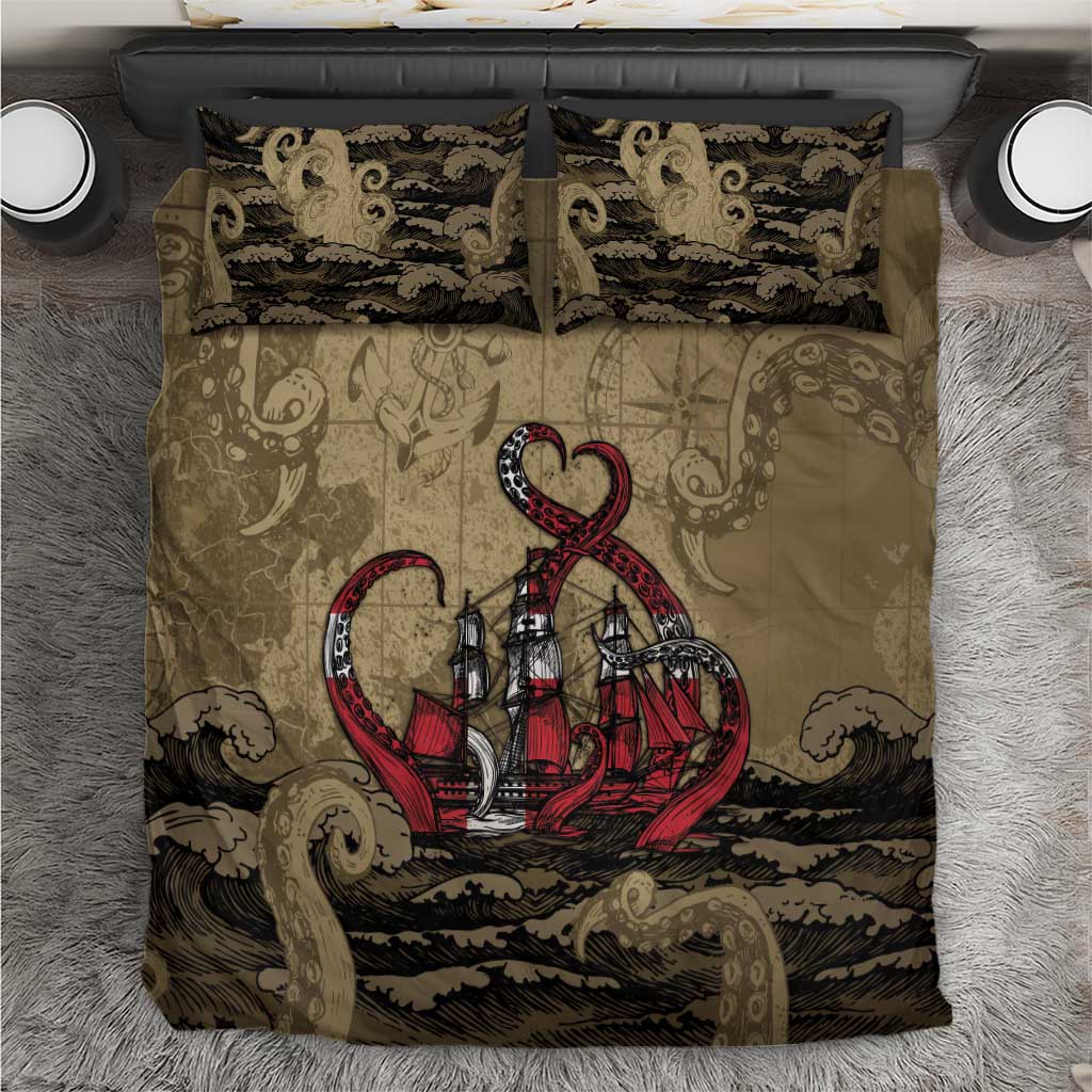 Danish Empire Bedding Set Denmark Norway Union And Kraken - Wonder Print Shop