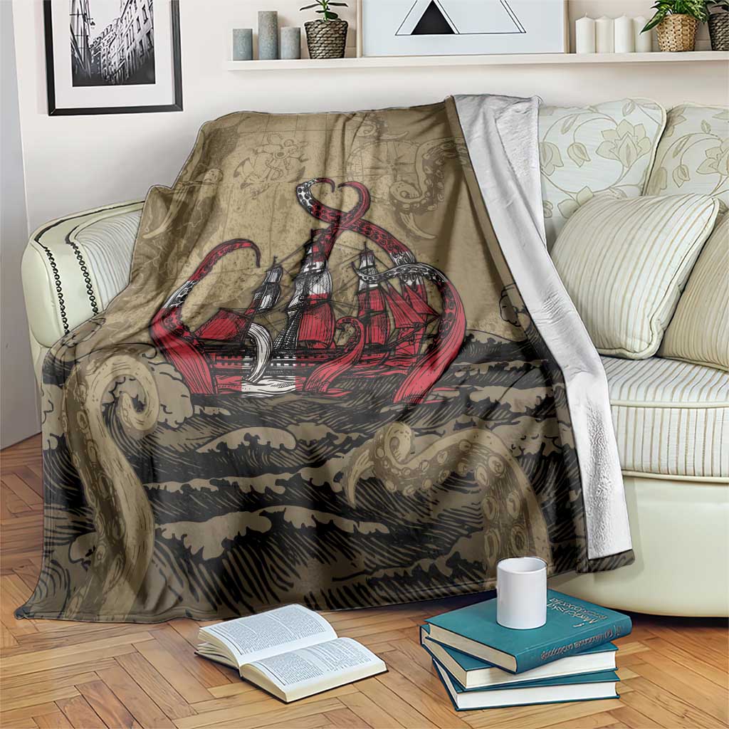Danish Empire Blanket Denmark Norway Union And Kraken - Wonder Print Shop