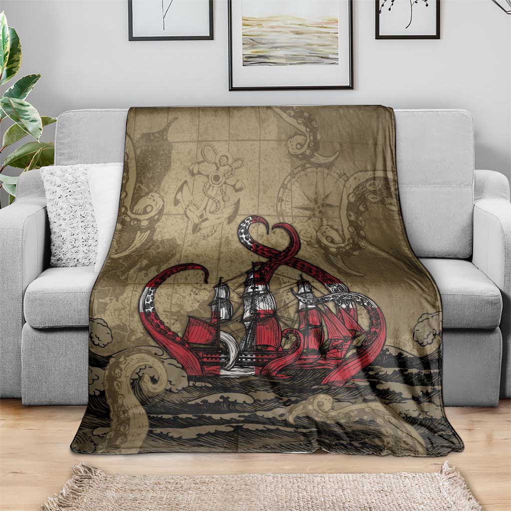Danish Empire Blanket Denmark Norway Union And Kraken - Wonder Print Shop