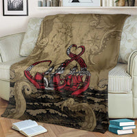 Danish Empire Blanket Denmark Norway Union And Kraken - Wonder Print Shop
