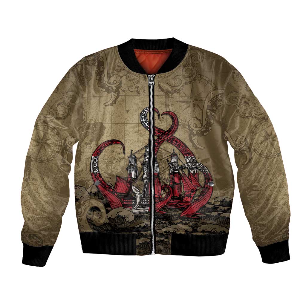 Danish Empire Bomber Jacket Denmark Norway Union And Kraken - Wonder Print Shop