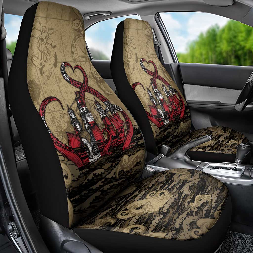 Danish Empire Car Seat Cover Denmark Norway Union And Kraken - Wonder Print Shop