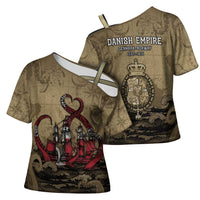 Danish Empire Cross Shoulder Shirt Denmark Norway Union And Kraken - Wonder Print Shop