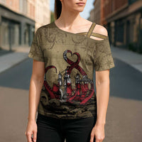 Danish Empire Cross Shoulder Shirt Denmark Norway Union And Kraken - Wonder Print Shop
