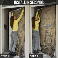 Danish Empire Door Cover Denmark Norway Union And Kraken - Wonder Print Shop