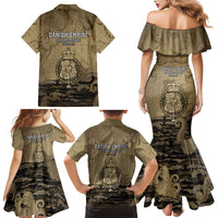 Danish Empire Family Matching Mermaid Dress and Hawaiian Shirt Denmark Norway Union And Kraken - Wonder Print Shop
