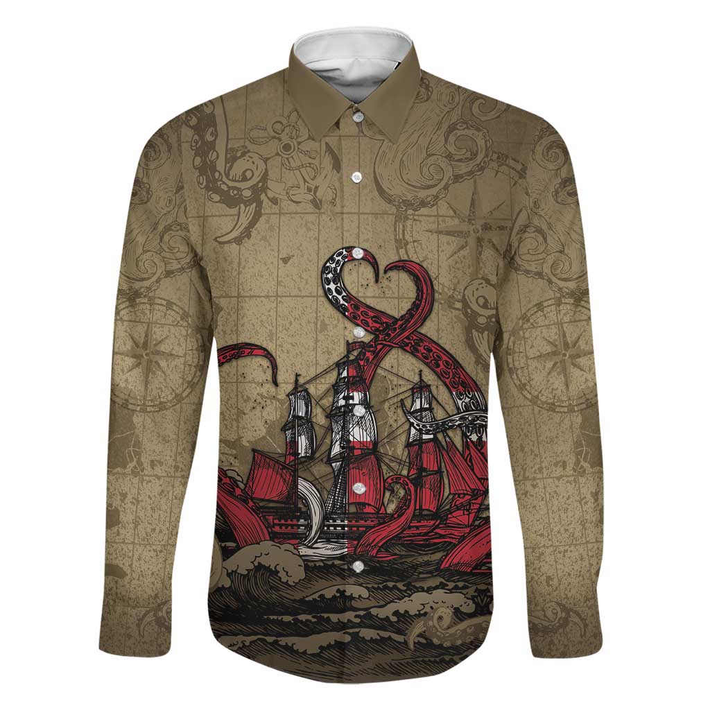 Danish Empire Family Matching Summer Maxi Dress and Hawaiian Shirt Denmark Norway Union And Kraken - Wonder Print Shop
