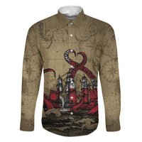 Danish Empire Family Matching Summer Maxi Dress and Hawaiian Shirt Denmark Norway Union And Kraken - Wonder Print Shop