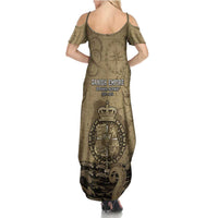 Danish Empire Family Matching Summer Maxi Dress and Hawaiian Shirt Denmark Norway Union And Kraken - Wonder Print Shop