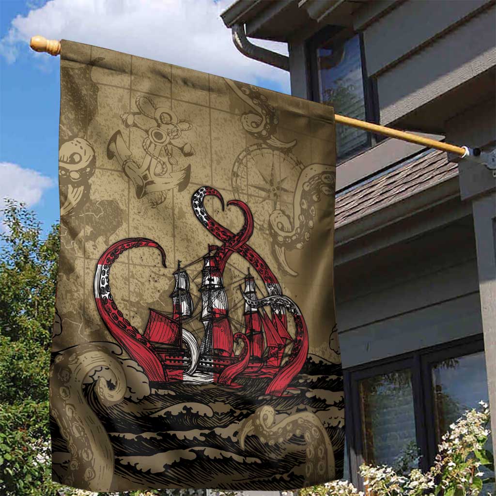 Danish Empire Garden Flag Denmark Norway Union And Kraken - Wonder Print Shop