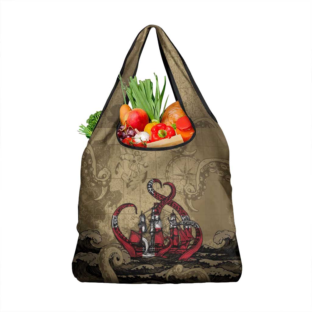 Danish Empire Grocery Bag Denmark Norway Union And Kraken - Wonder Print Shop