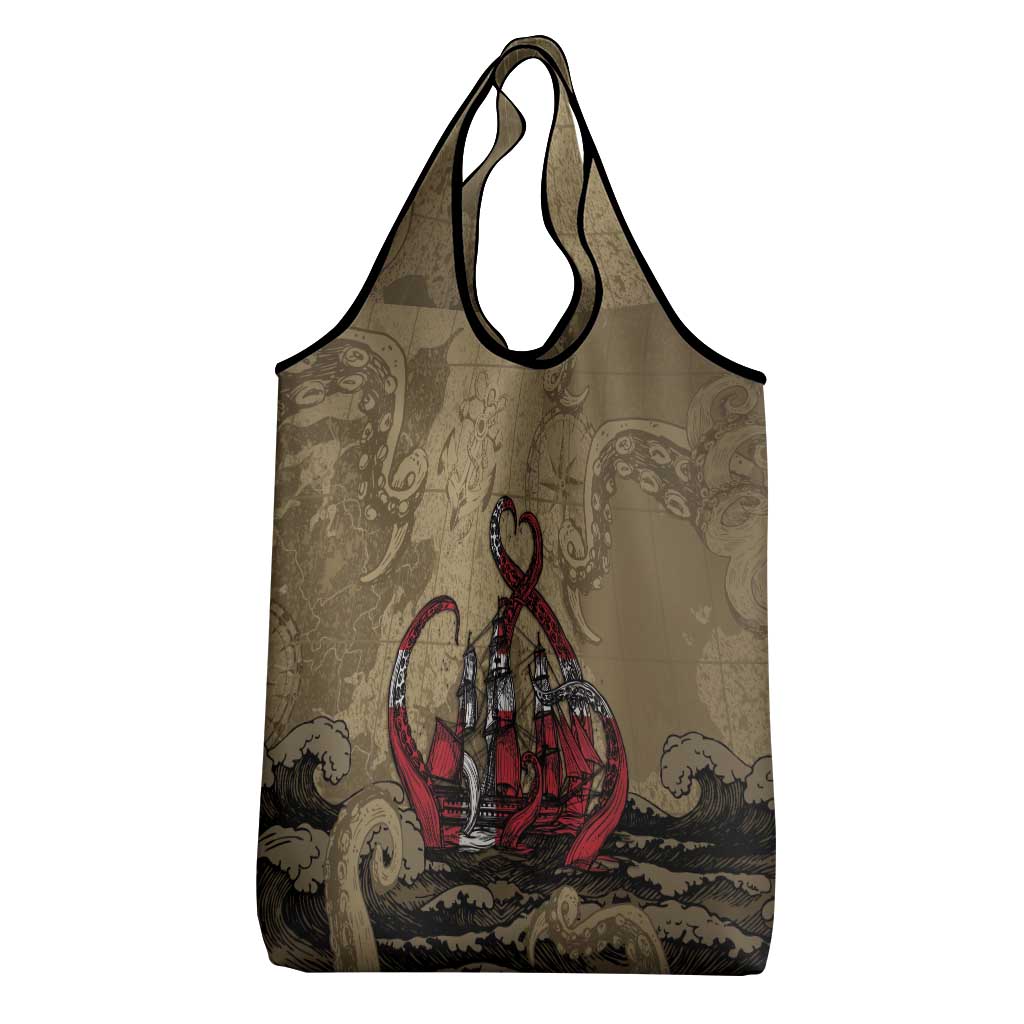 Danish Empire Grocery Bag Denmark Norway Union And Kraken - Wonder Print Shop