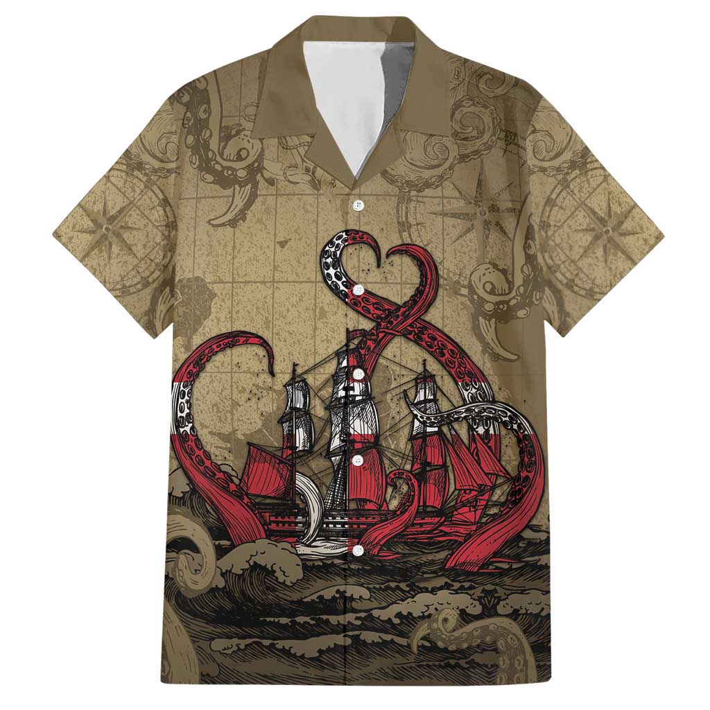 Danish Empire Hawaiian Shirt Denmark Norway Union And Kraken - Wonder Print Shop