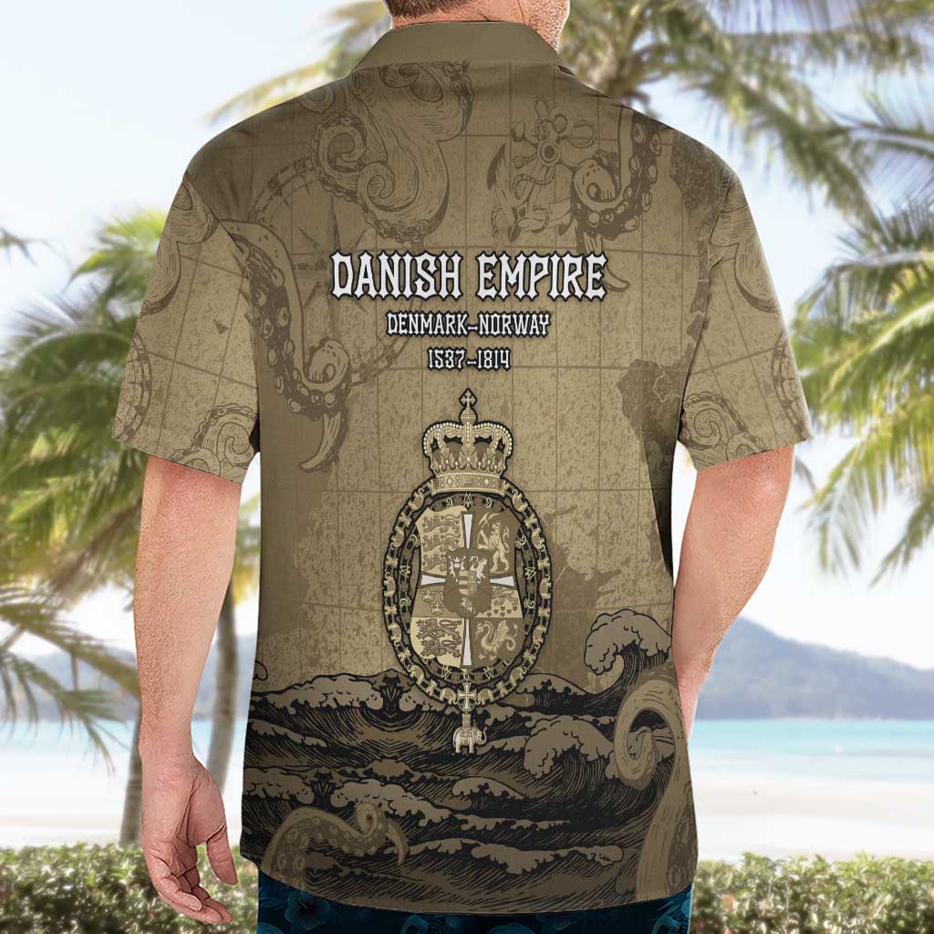 Danish Empire Hawaiian Shirt Denmark Norway Union And Kraken - Wonder Print Shop