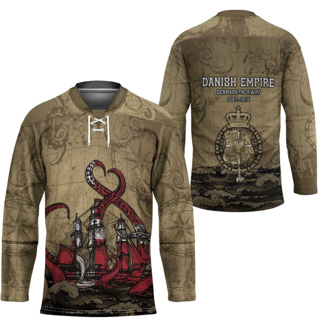 Danish Empire Hockey Jersey Denmark Norway Union And Kraken - Wonder Print Shop