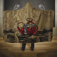 Danish Empire Hooded Blanket Denmark Norway Union And Kraken - Wonder Print Shop