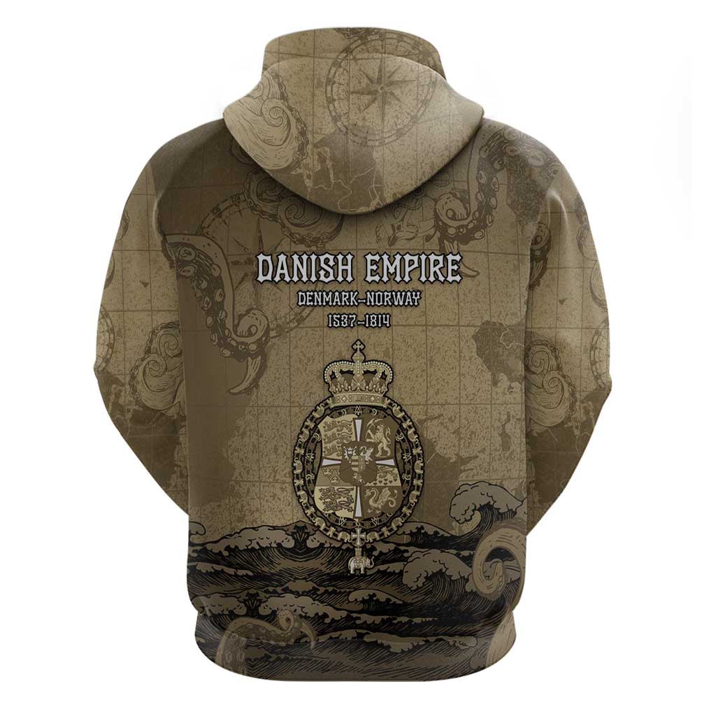 Danish Empire Hoodie Denmark Norway Union And Kraken - Wonder Print Shop