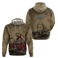 Danish Empire Hoodie Denmark Norway Union And Kraken - Wonder Print Shop