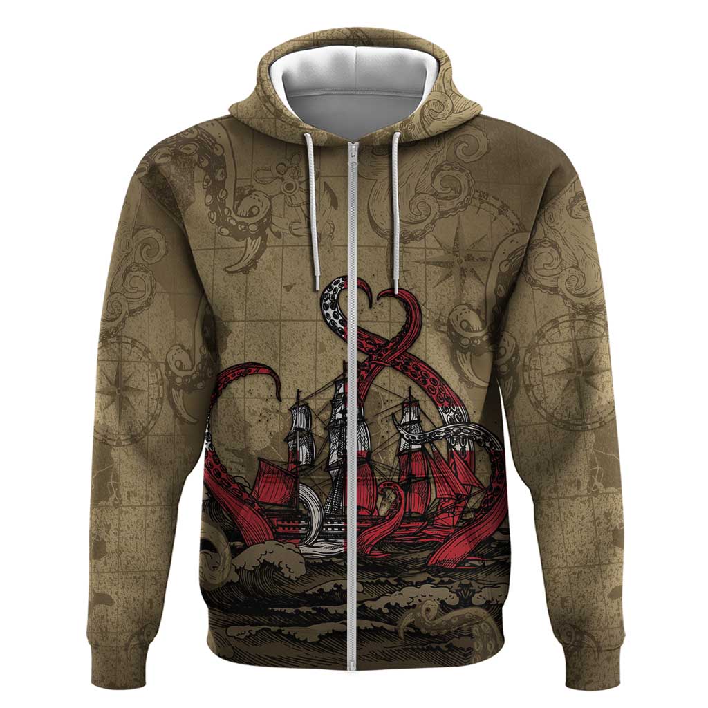 Danish Empire Hoodie Denmark Norway Union And Kraken - Wonder Print Shop