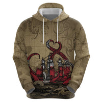 Danish Empire Hoodie Denmark Norway Union And Kraken - Wonder Print Shop