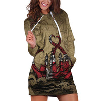 Danish Empire Hoodie Dress Denmark Norway Union And Kraken - Wonder Print Shop
