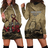 Danish Empire Hoodie Dress Denmark Norway Union And Kraken - Wonder Print Shop