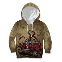 Danish Empire Kid Hoodie Denmark Norway Union And Kraken - Wonder Print Shop