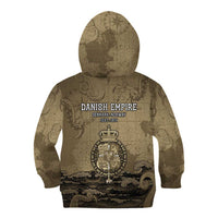 Danish Empire Kid Hoodie Denmark Norway Union And Kraken - Wonder Print Shop