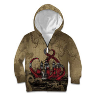 Danish Empire Kid Hoodie Denmark Norway Union And Kraken - Wonder Print Shop