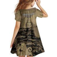 Danish Empire Kid Short Sleeve Dress Denmark Norway Union And Kraken - Wonder Print Shop