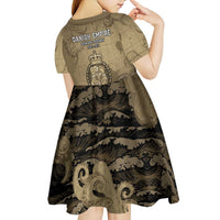 Danish Empire Kid Short Sleeve Dress Denmark Norway Union And Kraken - Wonder Print Shop