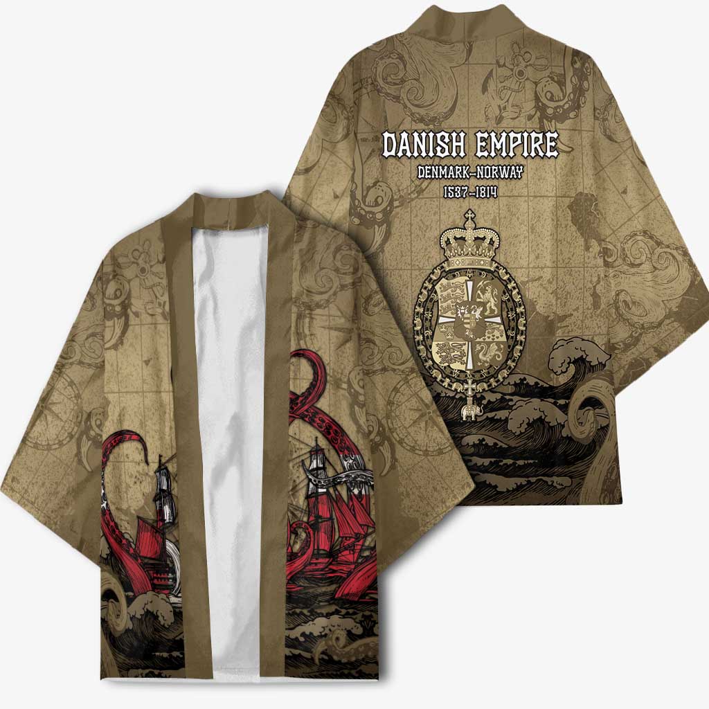 Danish Empire Kimono Denmark Norway Union And Kraken - Wonder Print Shop