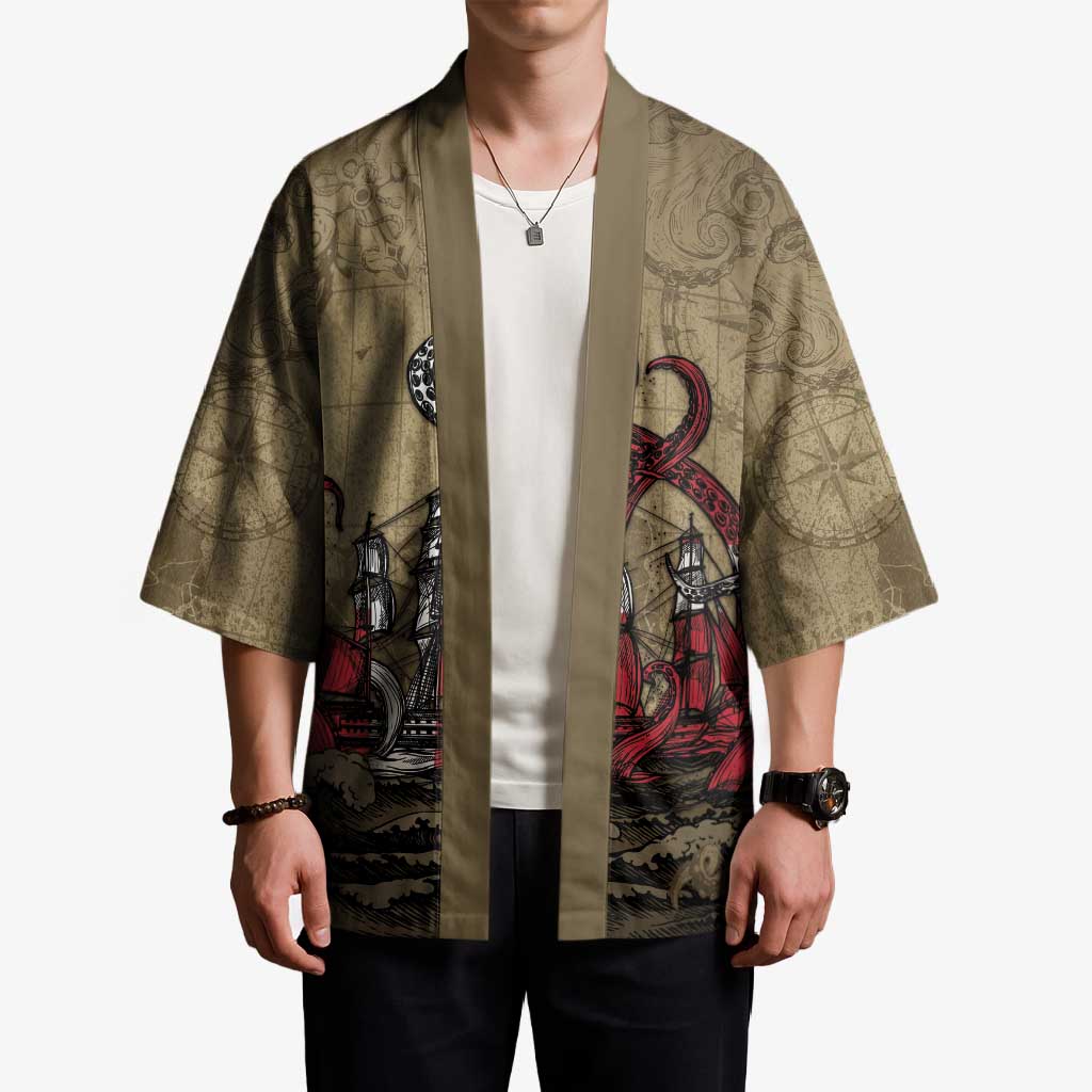 Danish Empire Kimono Denmark Norway Union And Kraken - Wonder Print Shop