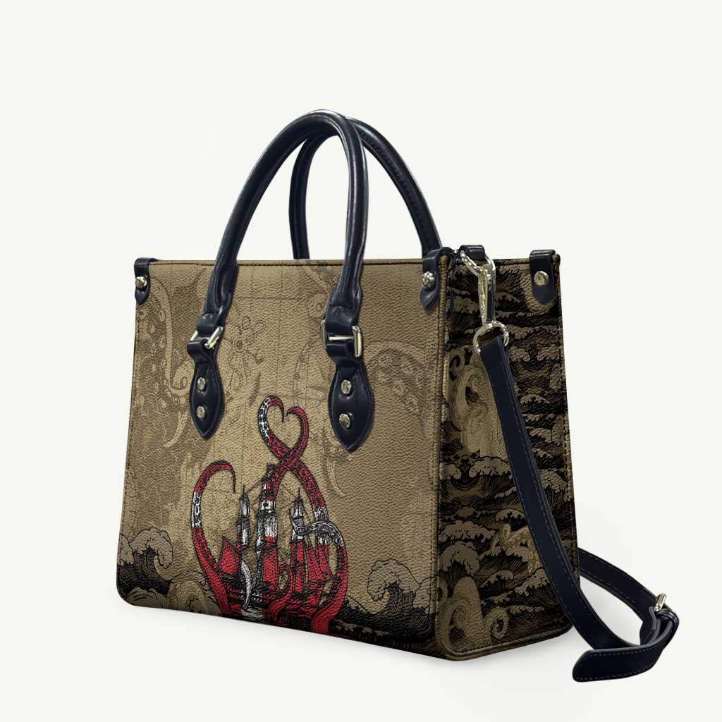 Danish Empire Leather Bag Denmark Norway Union And Kraken - Wonder Print Shop