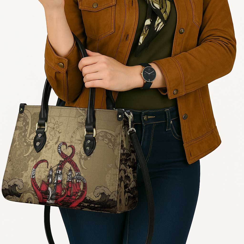 Danish Empire Leather Bag Denmark Norway Union And Kraken - Wonder Print Shop