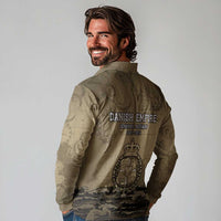 Danish Empire Long Sleeve Polo Shirt Denmark Norway Union And Kraken - Wonder Print Shop