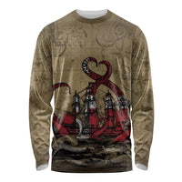 Danish Empire Long Sleeve Shirt Denmark Norway Union And Kraken - Wonder Print Shop