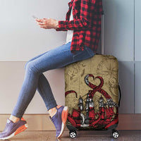 Danish Empire Luggage Cover Denmark Norway Union And Kraken - Wonder Print Shop