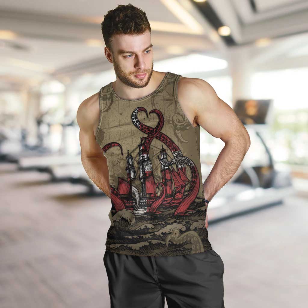 Danish Empire Men Tank Top Denmark Norway Union And Kraken - Wonder Print Shop