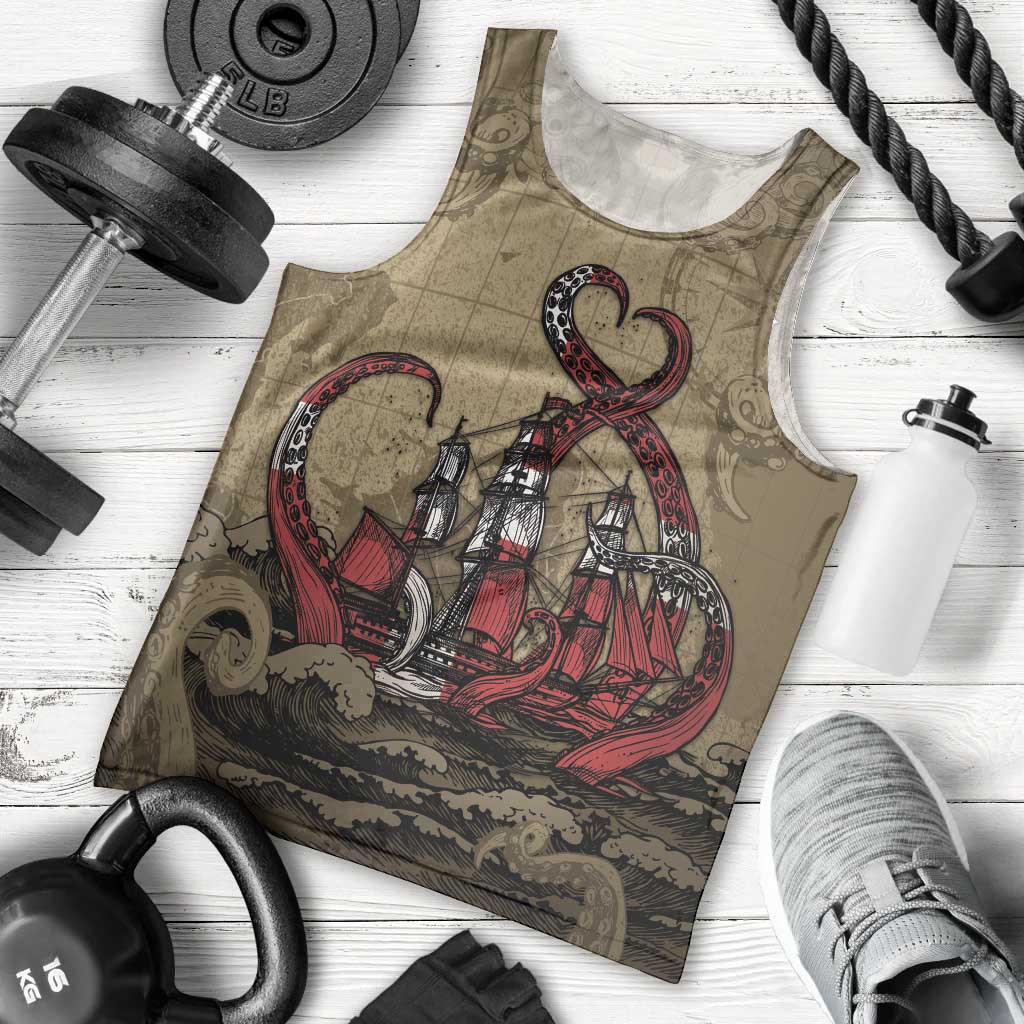 Danish Empire Men Tank Top Denmark Norway Union And Kraken - Wonder Print Shop