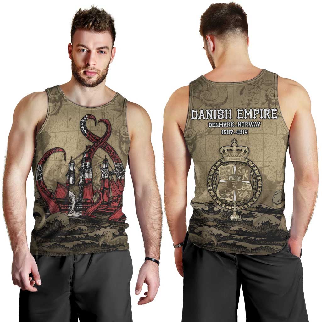 Danish Empire Men Tank Top Denmark Norway Union And Kraken - Wonder Print Shop