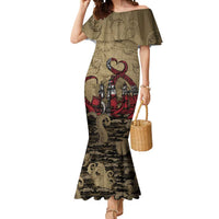 Danish Empire Mermaid Dress Denmark Norway Union And Kraken - Wonder Print Shop